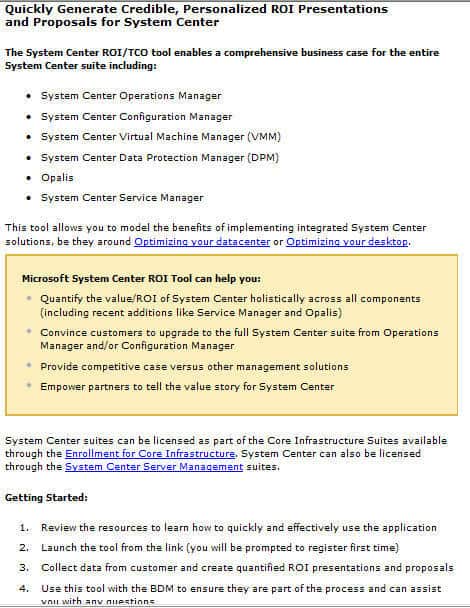 ROI Return Of Investment Calculator for SCCM 1 Return Of Investment Calculator for SCCM