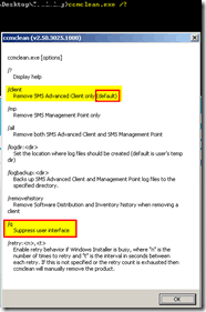 Uninstall Remove SCCM Client using CCMClean