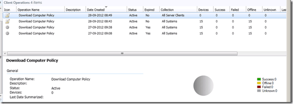 How to Monitor SCCM ConfigMgr Client Operations from Admin console