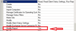 SCCM ConfigMgr RBA Security Role Custom Report Creator Endpoint Manager 1