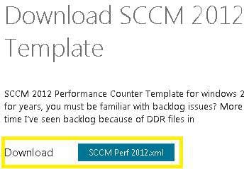 Download Perf Mon Template