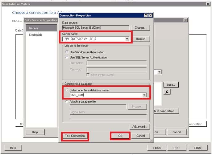 BUILD Connection with SQL Server and DB