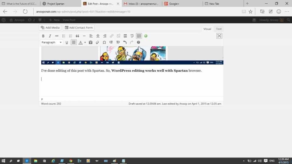 Spartan Browser with Build 10049-10