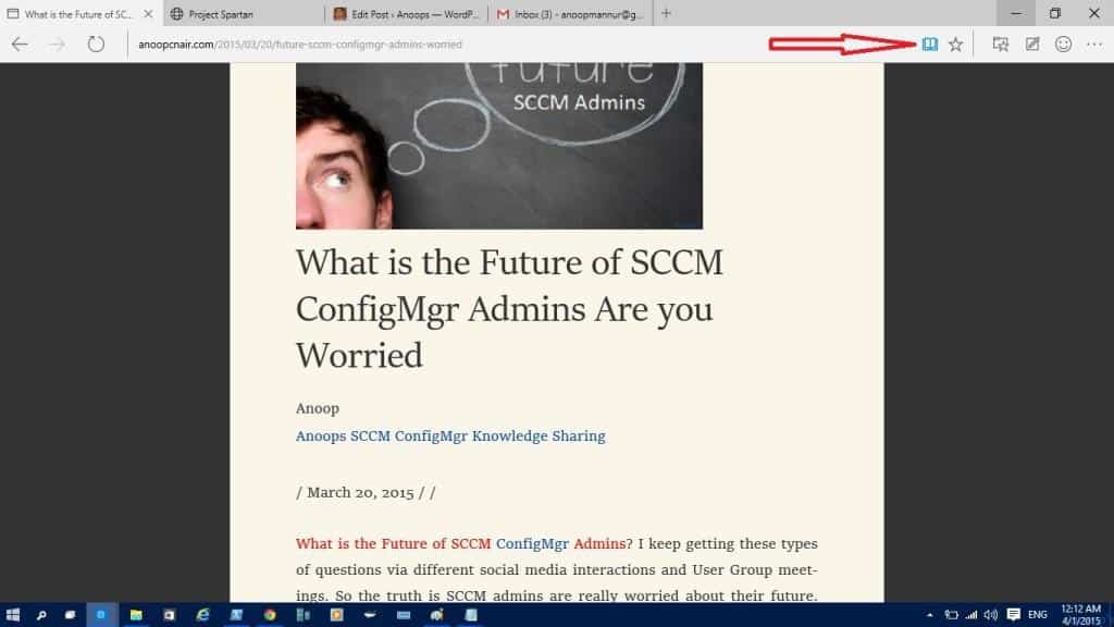 Walk Through of New Edge Browser with Windows 10 - Fig.6