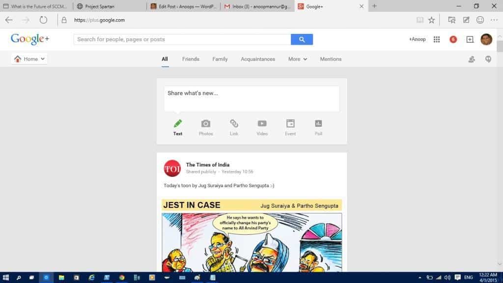 Walk Through of New Edge Browser with Windows 10 - Fig.7