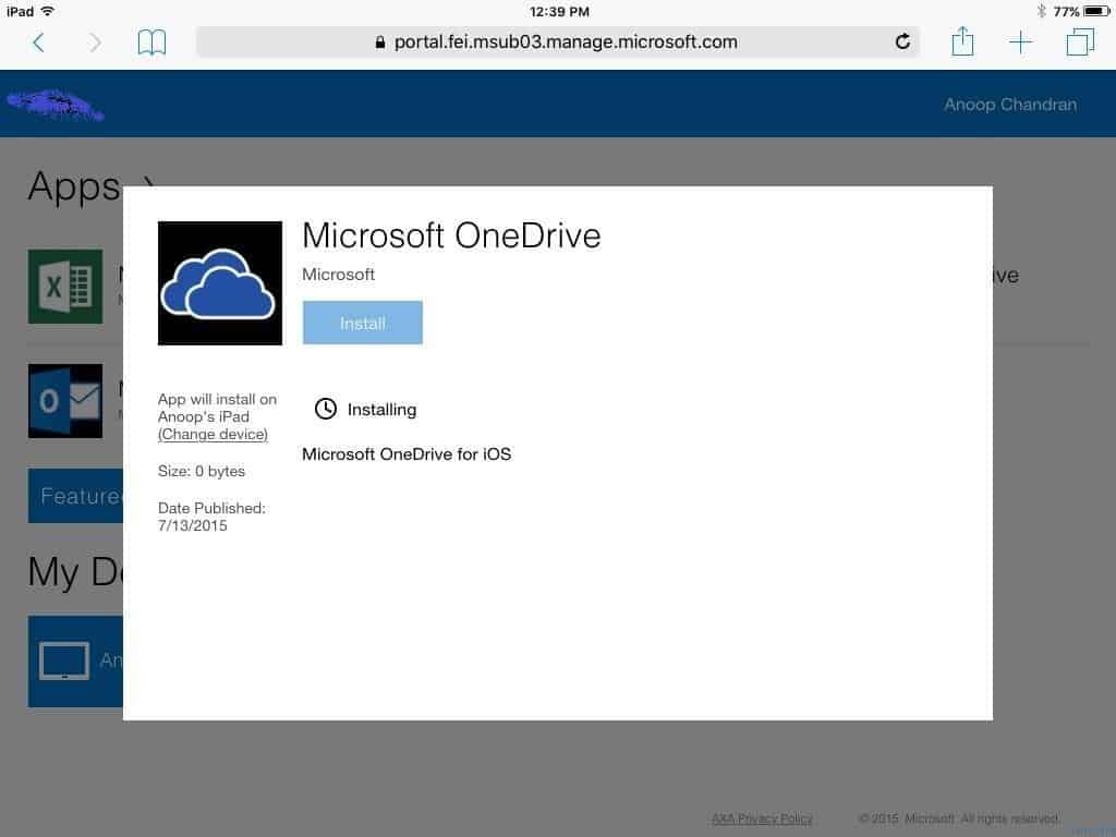Microsoft Intune Mobile App Management MAM Policy Issues and Workaround - Fig.4