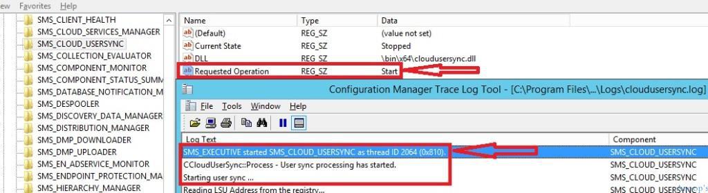 Restart SCCM Executive Threads Via Registry-5 How to Restart SMS Executive Threads Cloud User Sync from Registry ConfigMgr Configuration Manager