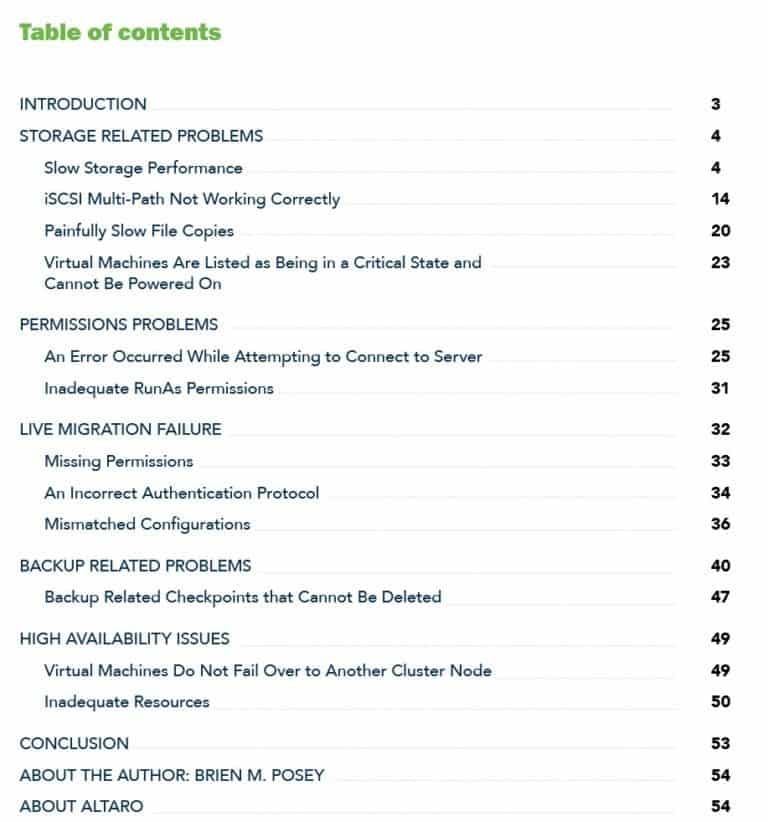 Download eBook Helps to Troubleshoot 5 Common Issues with Hyper V 2
