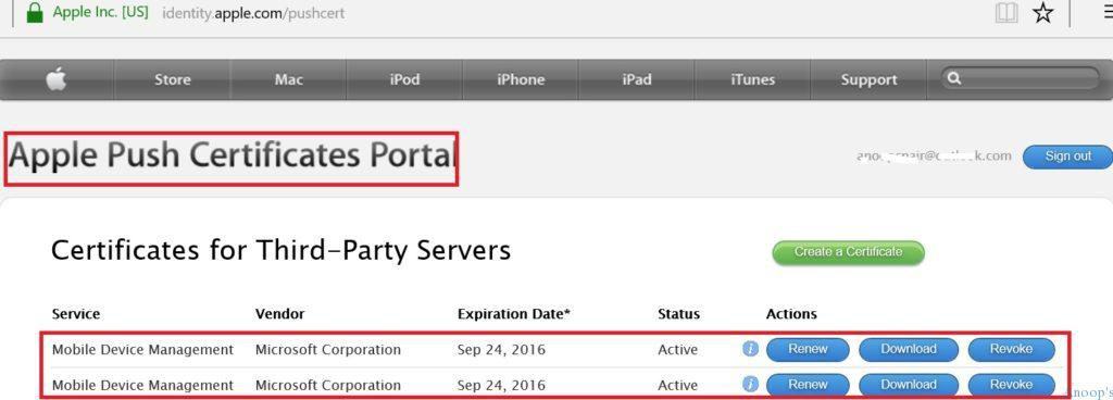 SCCM_Apple_Push_Certificates How to Create Upload Apple Push Notification Service APNs Certificate Using SCCM CB