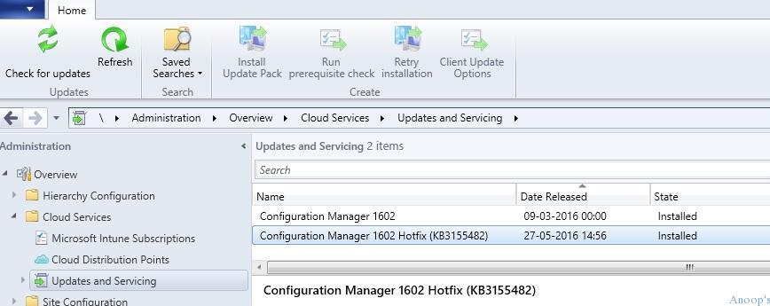 Video Tutorial How to Install SCCM CB Update Rollup via New Updates and Servicing channel ConfigMgr