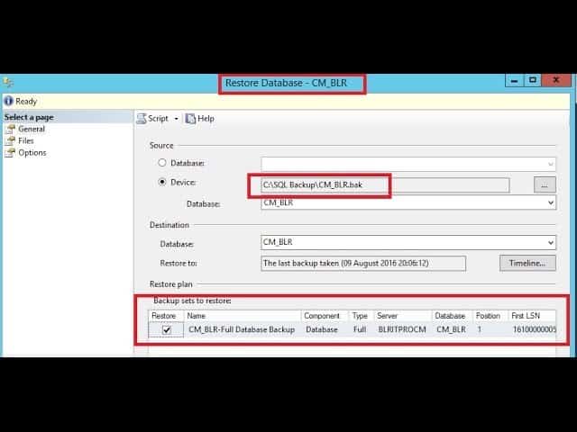 How to Recover SCCM CB Primary Server Using SQL Database Backup Configuration Manager ConfigMgr 9