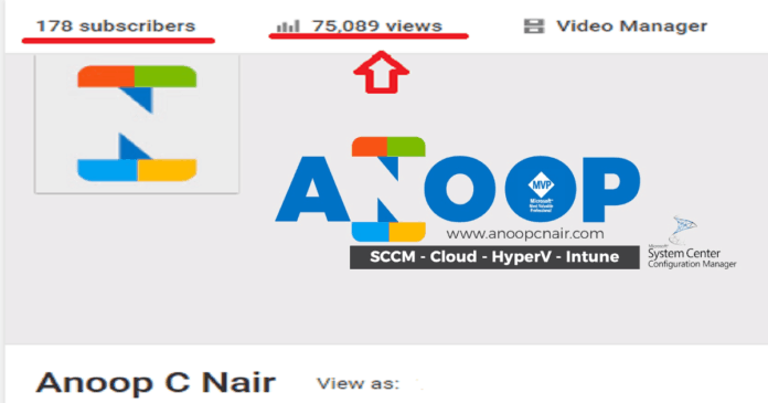 Anoop_SCCM_ConfigMgr_YouTube_Channel