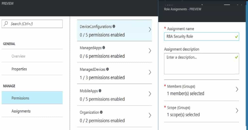 Quick Overview Comparison between Intune Azure and Silverlight Portal