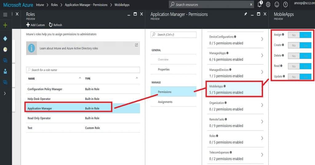 Intune Application Policy Manager RBA Controls In Azure Portal | Endpoint Manager Role-Based Access