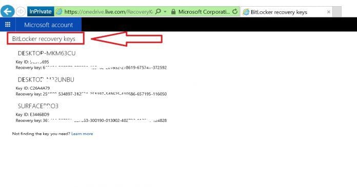 BitLocker Recovery Key Management From Microsoft Intune