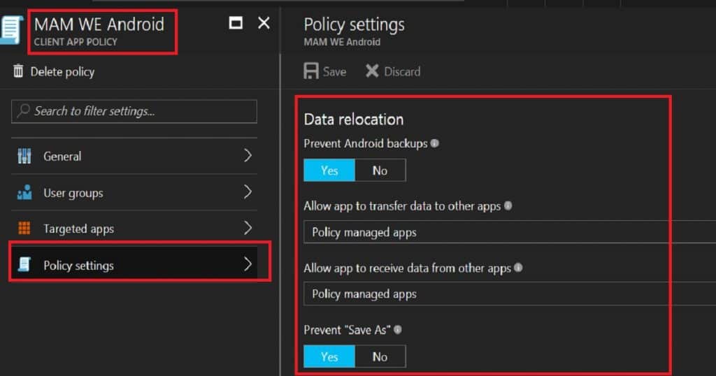 Intune App Protection Policies for Android iOS Devices - Fig.3