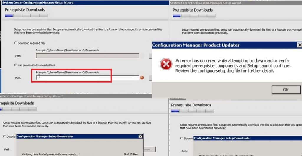 SCCM ConfigMgr Prerequisite Check Error Failed to Verify Authenticode Signature Configuration Manager MEMCM