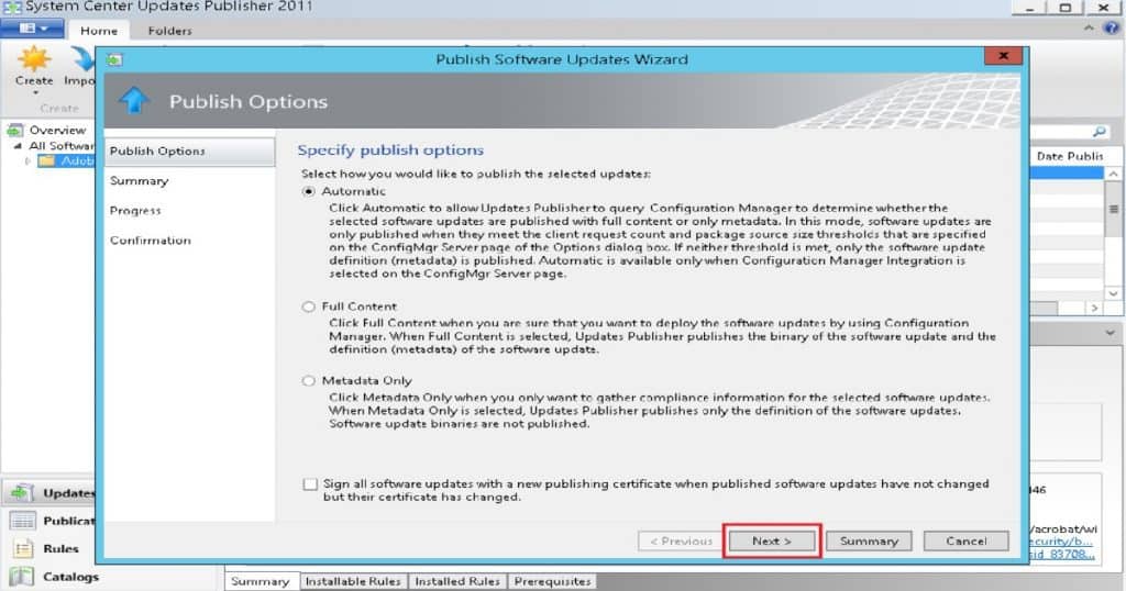 SCCM SCUP Third-Party Application Patching System Center Update Publisher 6 SCCM SCUP Third-Party Application Patching System Center Update Publisher - Fig.6