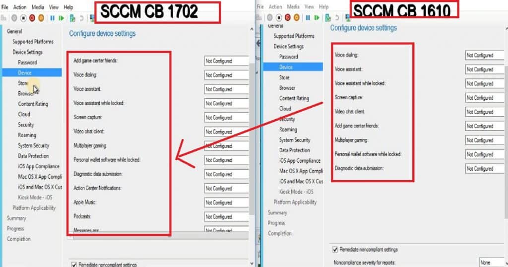 Feature Comparison Video Between SCCM ConfigMgr CB 1610 and 1702 Configuration Manager ConfigMgr