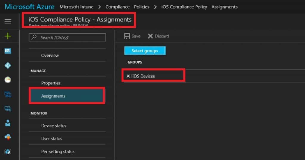 How to Setup Intune Compliance Policy for iOS Devices - Fig.1