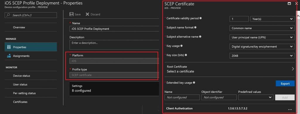 Intune Create SCEP Certificate Profiles Deploy SCEP profiles to iOS Devices using Endpoint Manager