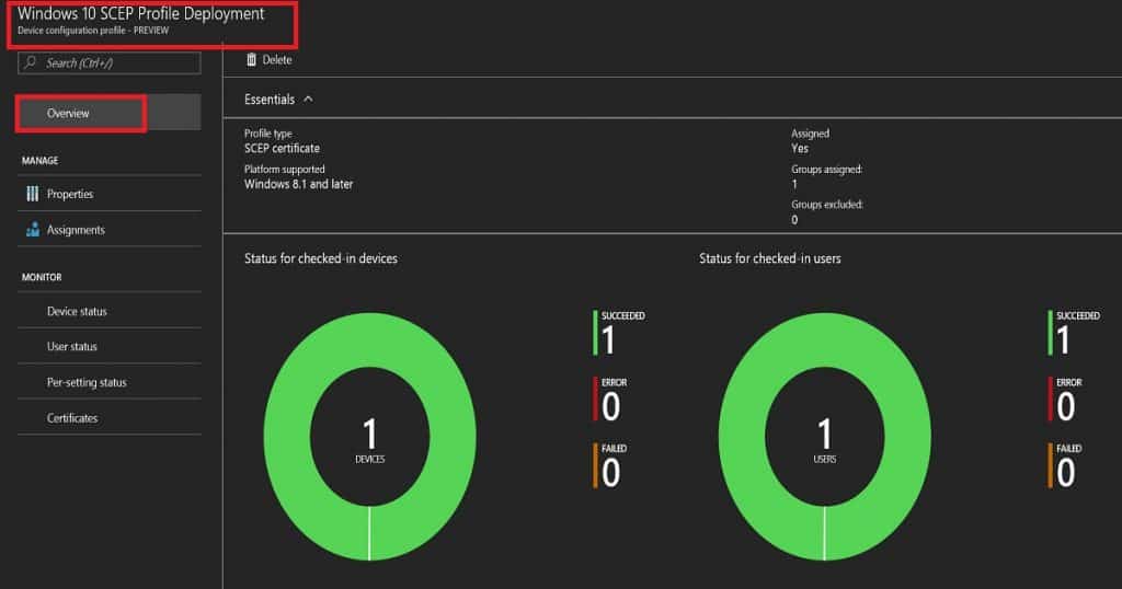 SCEP Profile to Windows10 Devices Intune Create SCEP Certificate Profiles in Endpoint Manager Deploy SCEP profiles to Windows 10 Devices