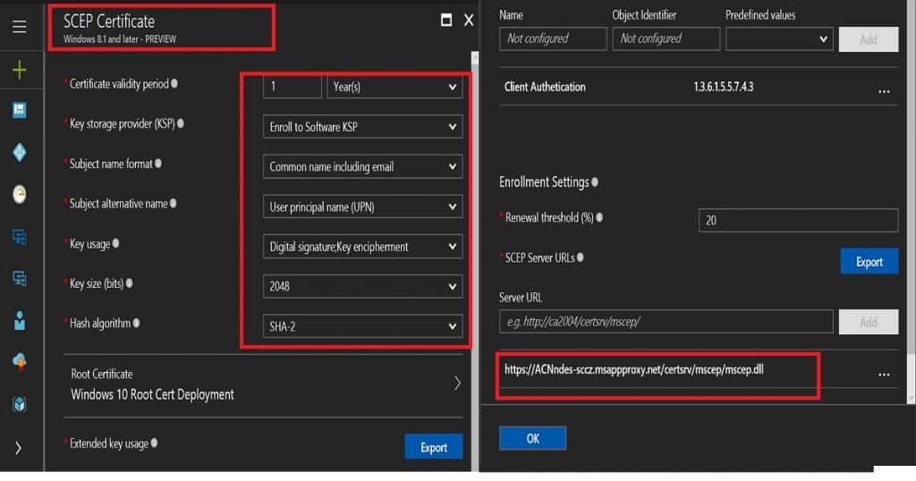 SCEP Profile to Windows10 Devices Intune Create SCEP Certificate Profiles in Endpoint Manager Deploy SCEP profiles to Windows 10 Devices