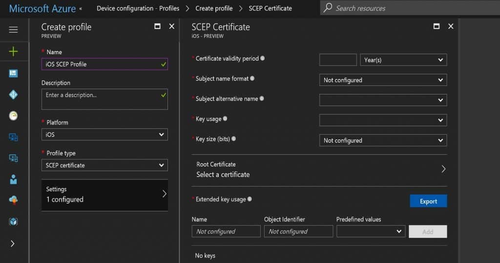 Intune Create SCEP Certificate Profiles Deploy SCEP profiles to iOS Devices using Endpoint Manager