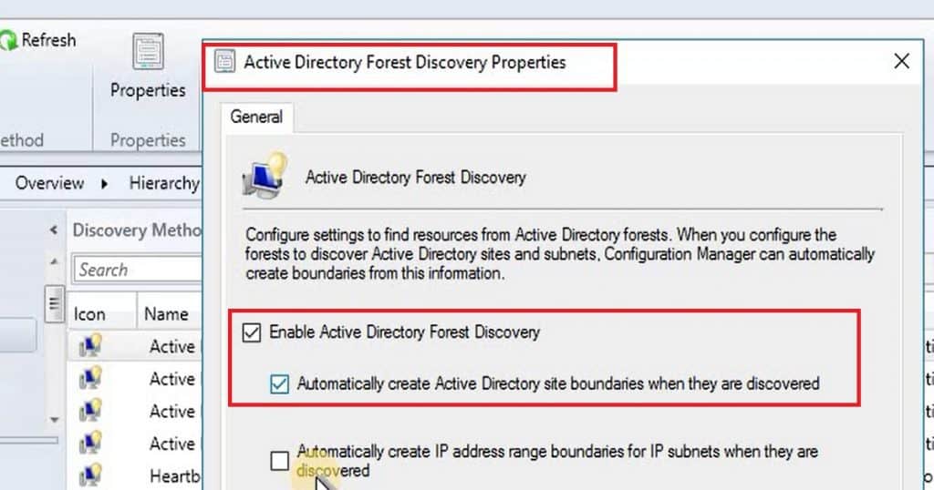 SCCM AD Discovery and Client Installation