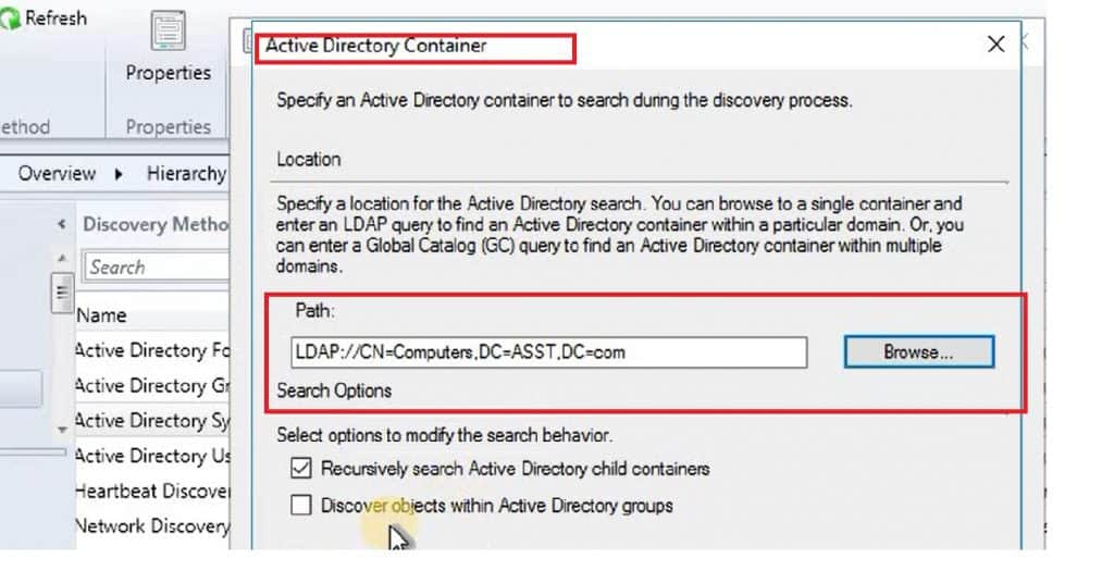 SCCM AD Discovery and Client Installation