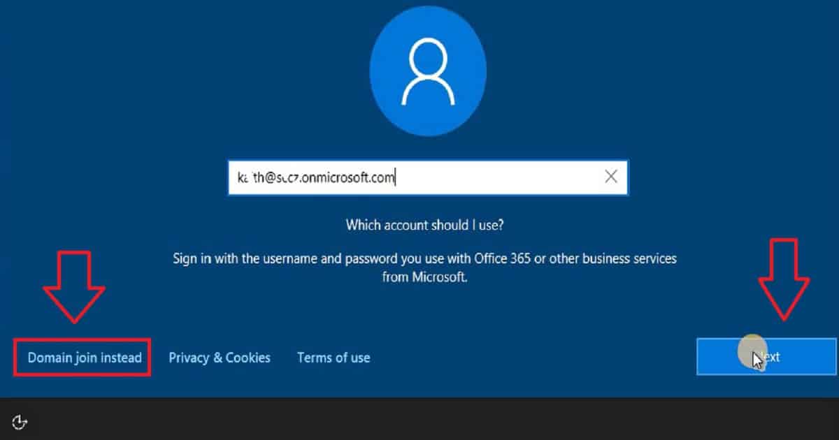 cannot login to azure ad joined computer