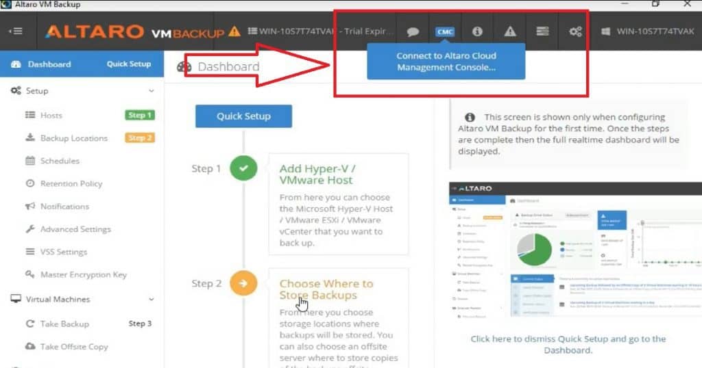 Hyper-V Backup Step by Step Installation Configuration Video Guide Altaro Backup Guide - Fig.1
