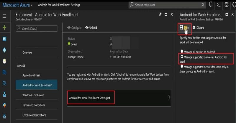 Intune Help Android How To Setup Android Work Support Step By Step Guide Microsoft Intune ...
