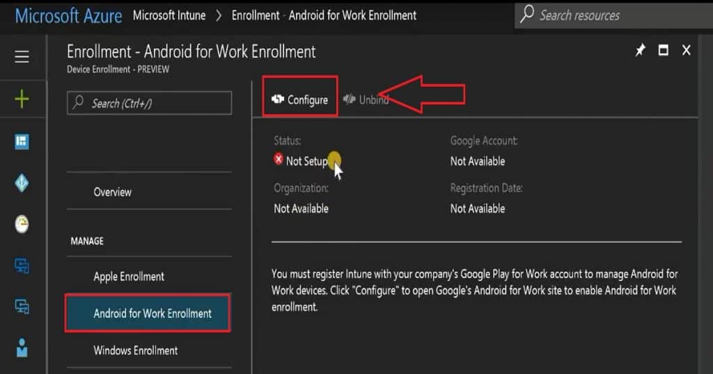 Android For Work _ Intune Azure Portal-Setup-Configure