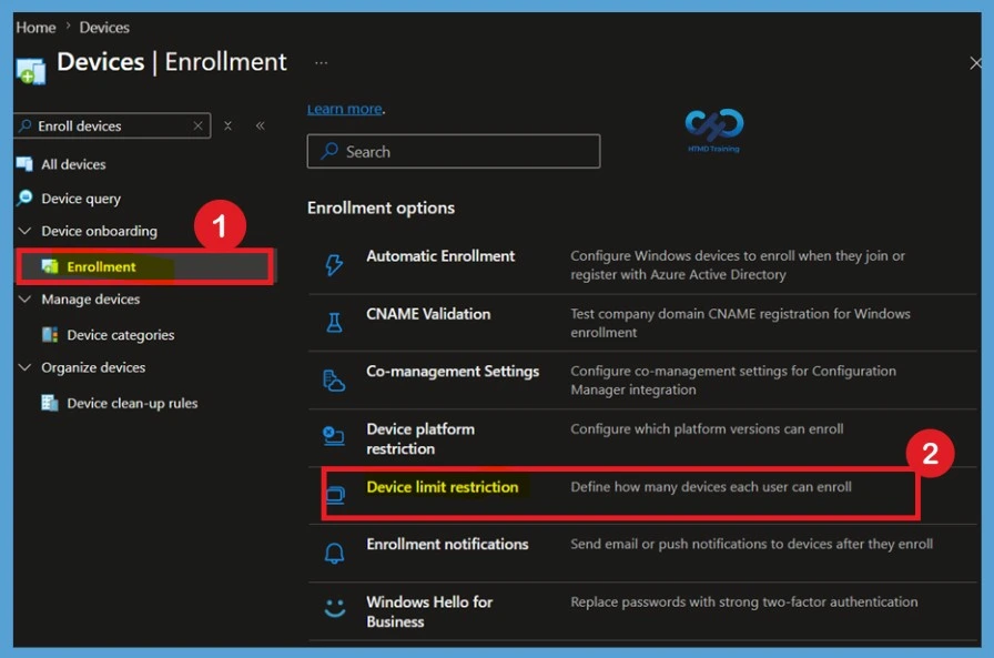 Differences Between Intune Enrollment Restriction Device Restriction - Fig.3