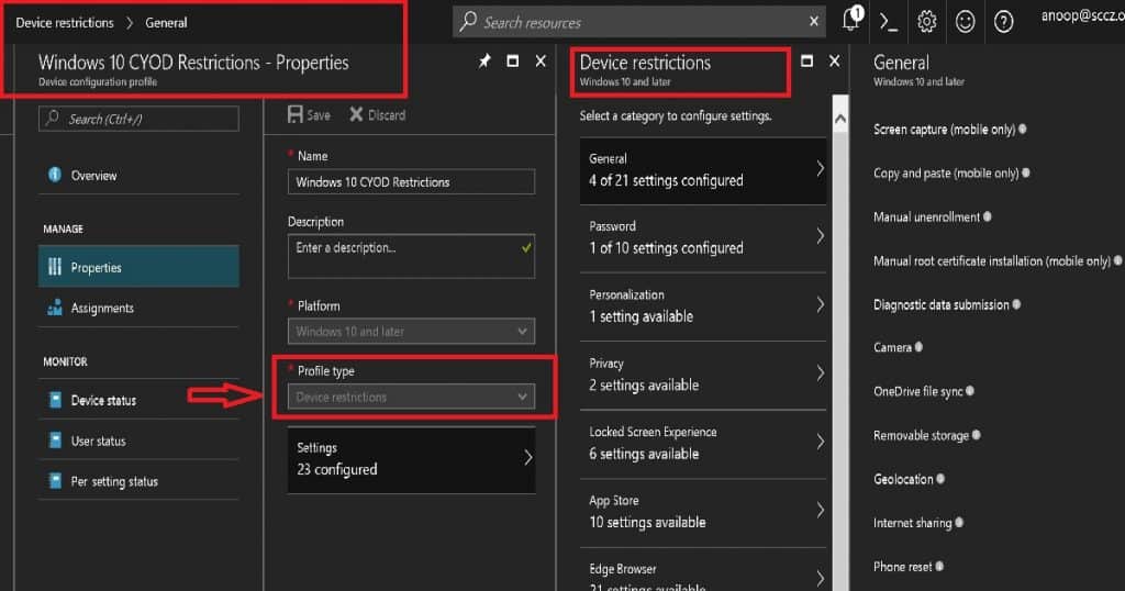 Difference Between Intune Enrollment Restriction Device Restriction