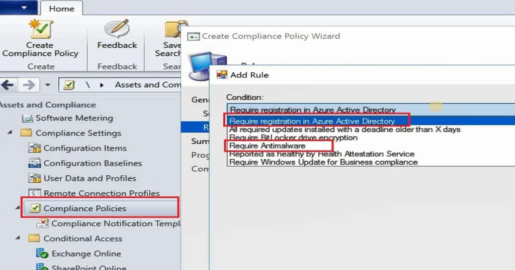 SCCM compliance policy AAD Registration and Antimalware SCCM CB Preview 1706 Upgrade New Capabilities Overview Video Configuration Manager MEMCM