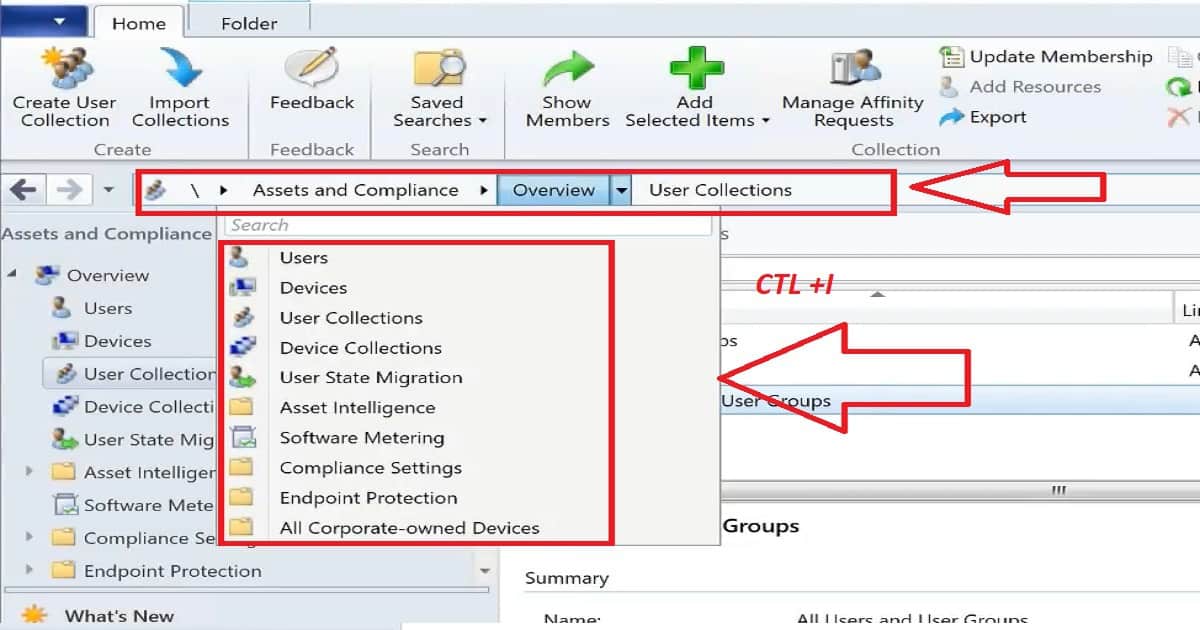 SCCM CB Console Keyboard Shortcuts Quick Video Guide