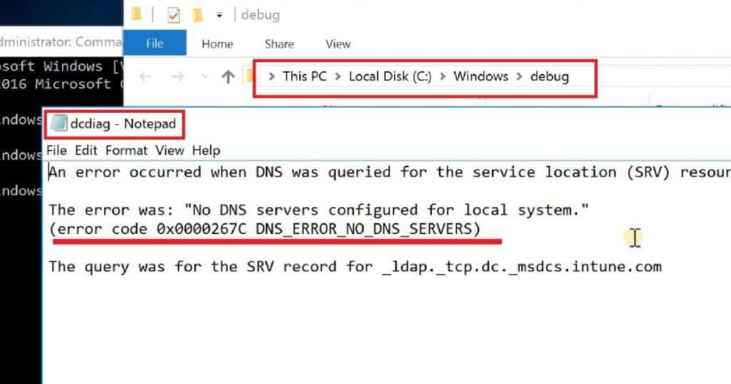 Server 2016 Domain Join Error NO DNS SERVER