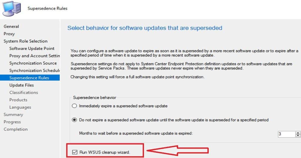 How to Setup WSUS Cleanup Task from SCCM Console Configuration Manager - Fig.1