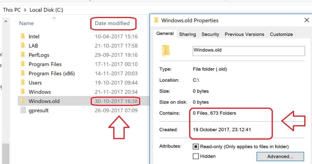 How to delete windows old folder from windows 10 device htmd blog