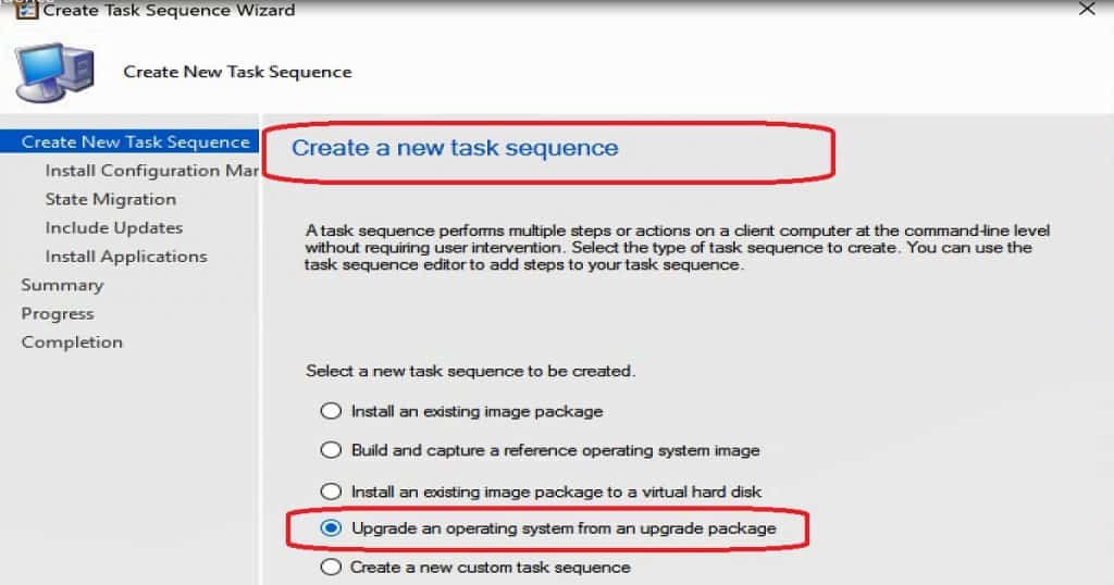 How to Create SCCM Windows 10 Upgrade Task Sequence Configuration Manager ConfigMgr