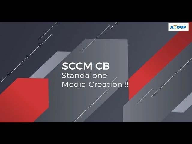 Install Dynamic Applications using SCCM CB Full Standalone Media Configuration Manager 9