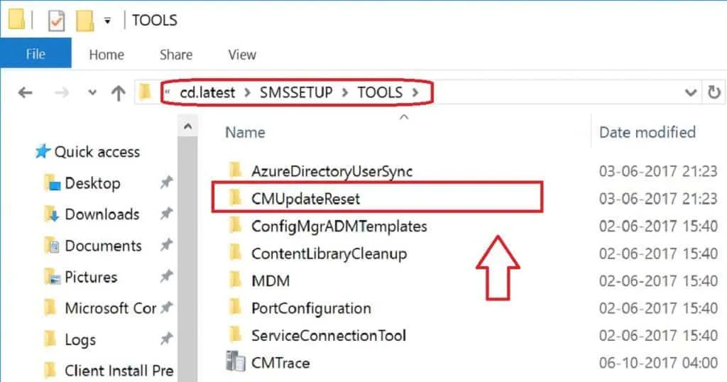 FIX SCCM Update Download Issue with Update Reset Tool 2 FIX SCCM Update Download Issue with Update Reset Tool - Fig.1