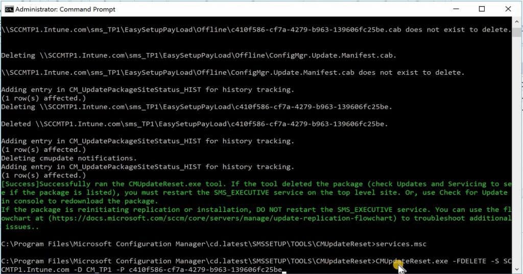 FIX SCCM Update Download Issue with Update Reset Tool