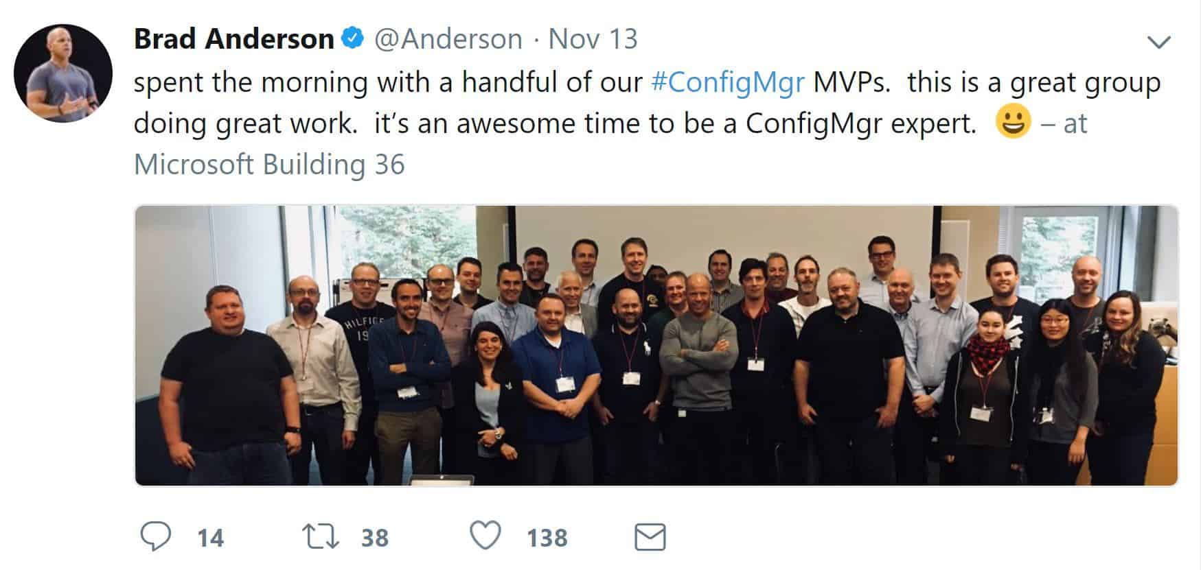 25 Years ConfigMgr Special Microsoft MVP Summit At Redmond SCCM