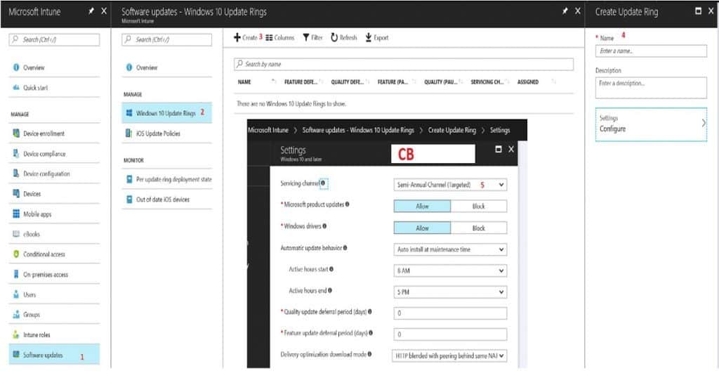 FIX CBB Ring Devices are Getting CB Updates Intune Windows 10 Update Rings - Fig,3