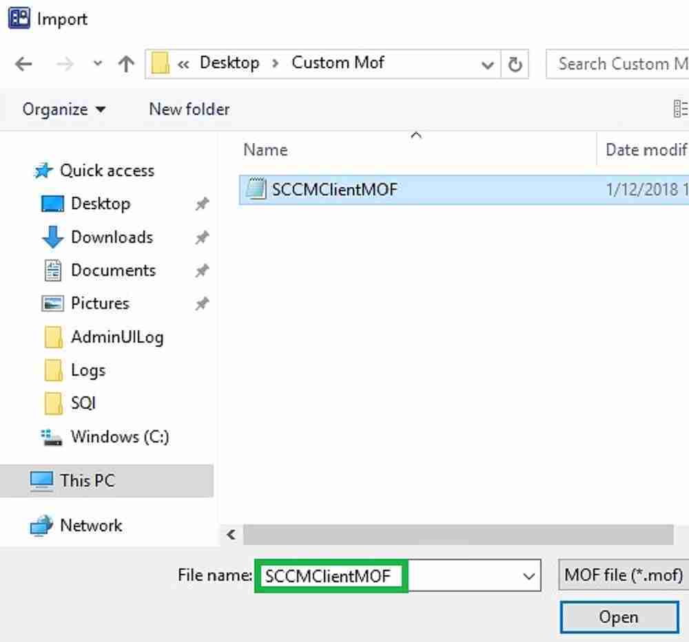 custom MOF Create Custom Report for SCCM Task sequence Pre-cache Content