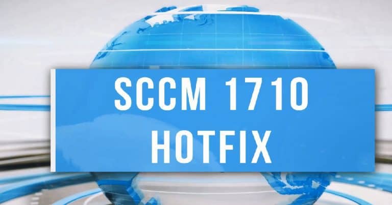 Install Hotfix KB4057517 of SCCM CB 1710