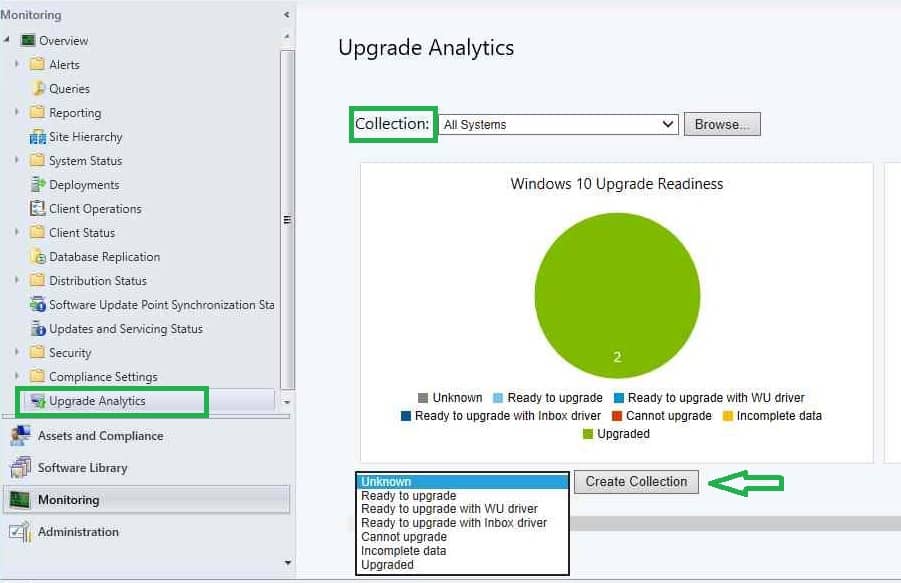 Upgrade Readiness computer group